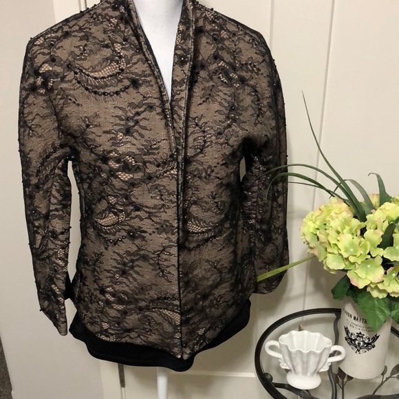 Chico's Jackets & Blazers - HOST PICK!!  NWT Chico’s Embellished Jacket 0 ( Size S 4)